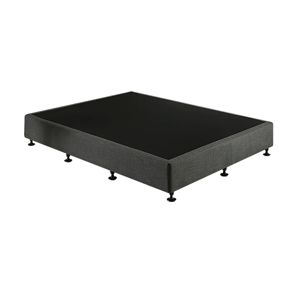 Frolic Ensemble Bed Base & Mattress Package with 34cm Mattress - Graphite Queen - Nurns