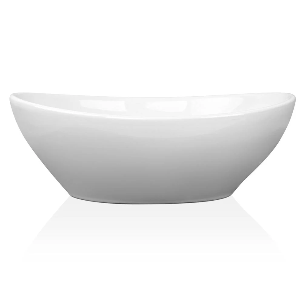 Ceramic Oval Sink Bowl - White - Nurns
