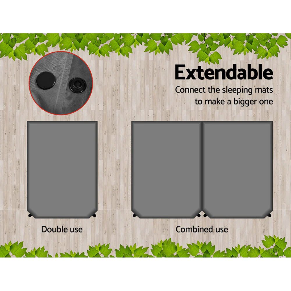 Self Inflating Mattress - Grey Double - Nurns