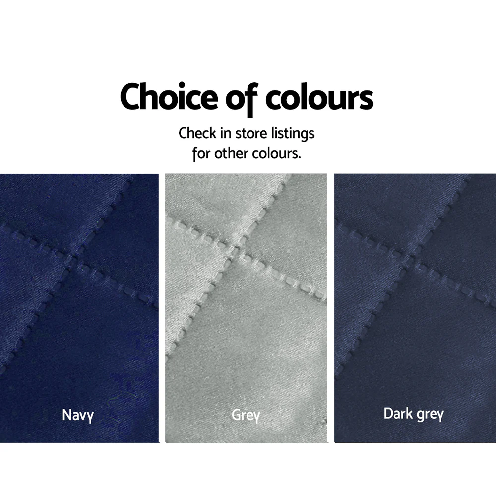 Sofa Cover Quilted Couch Covers Lounge Protector Slipcovers 3 Seater Dark Grey - Nurns