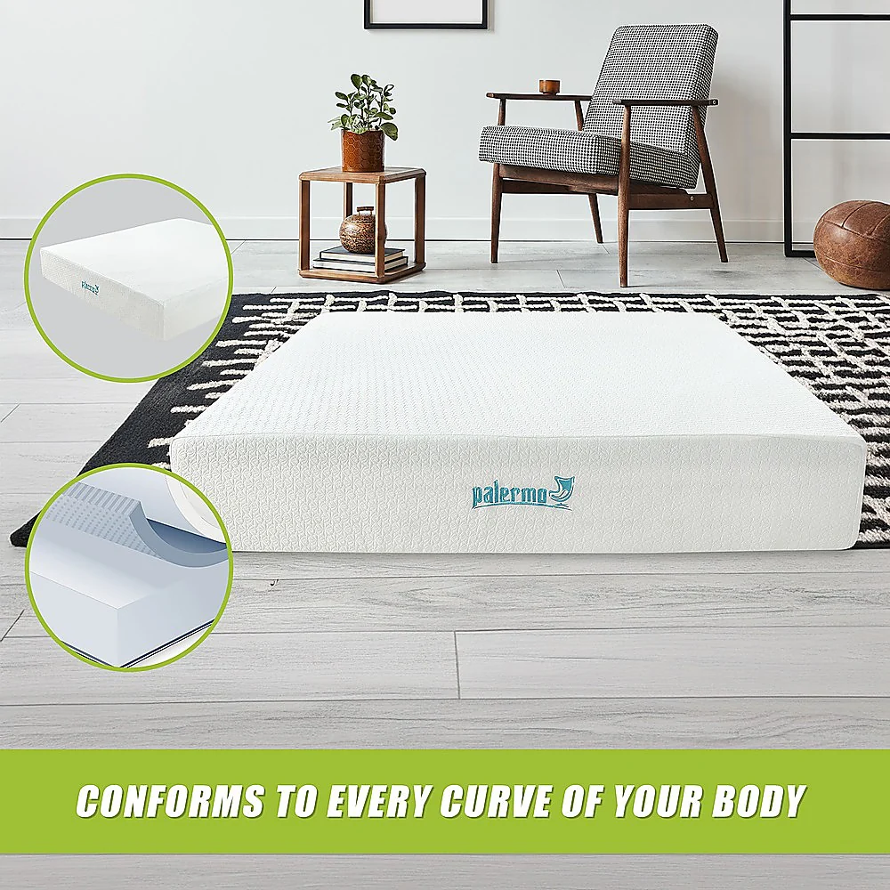 Kairos 30cm Mattress Memory Foam Green Tea Infused - King - Nurns