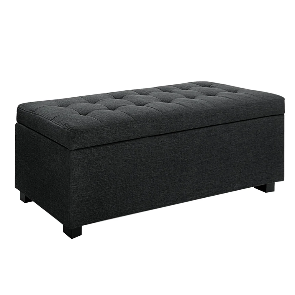 Premium Storage Ottoman - Charcoal - Nurns