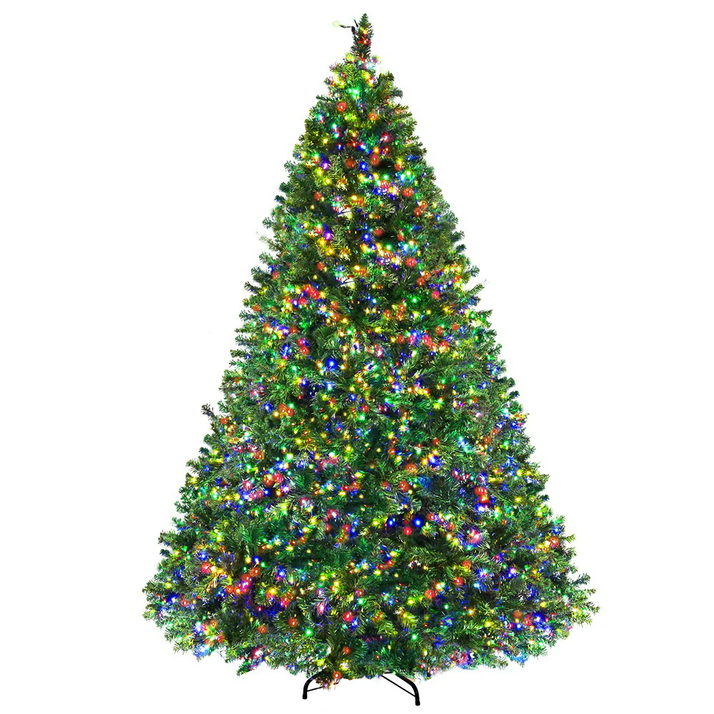 7ft 2.1m 2800 LED Christmas Tree Xmas Tree Decor Lights 8 Modes - Multi Colour - Nurns