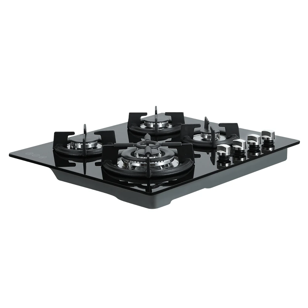 Devanti Gas Cooktop 60cm 4 Burner Black - Nurns