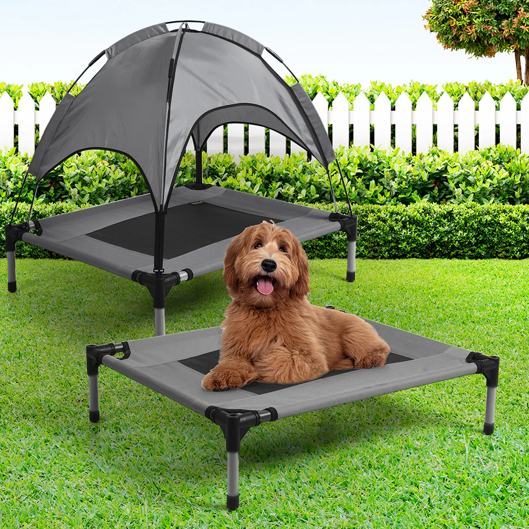 SMALL Dog Beds Pet Trampoline Elevated - Grey - Nurns