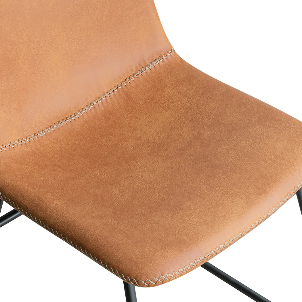 Cressida Set of 2 Dining Chairs - Brown - Nurns