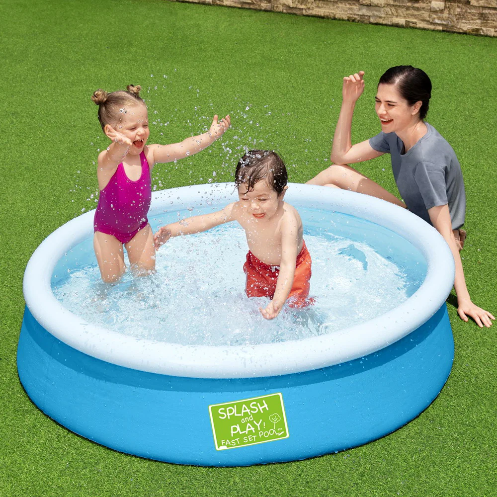 Bestway Kids Pool 152x38cm Round Inflatable Above Ground Swimming Pools 477L - Nurns