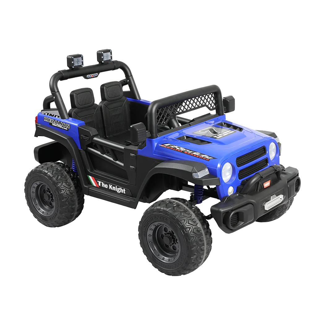 Kids Ride On Car Electric Jeep - Blue - Nurns