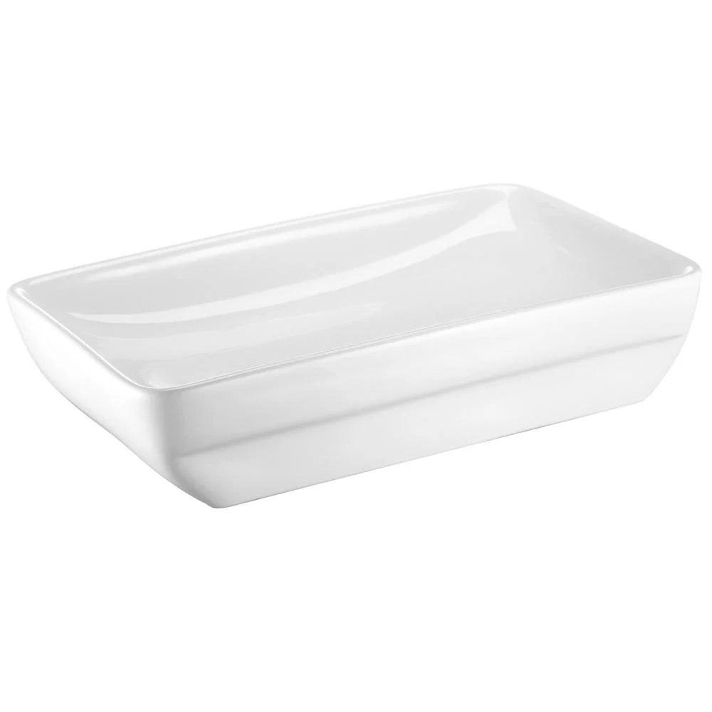 60x38.5x13cm Ceramic Rectangle Sink Bowl - White - Nurns