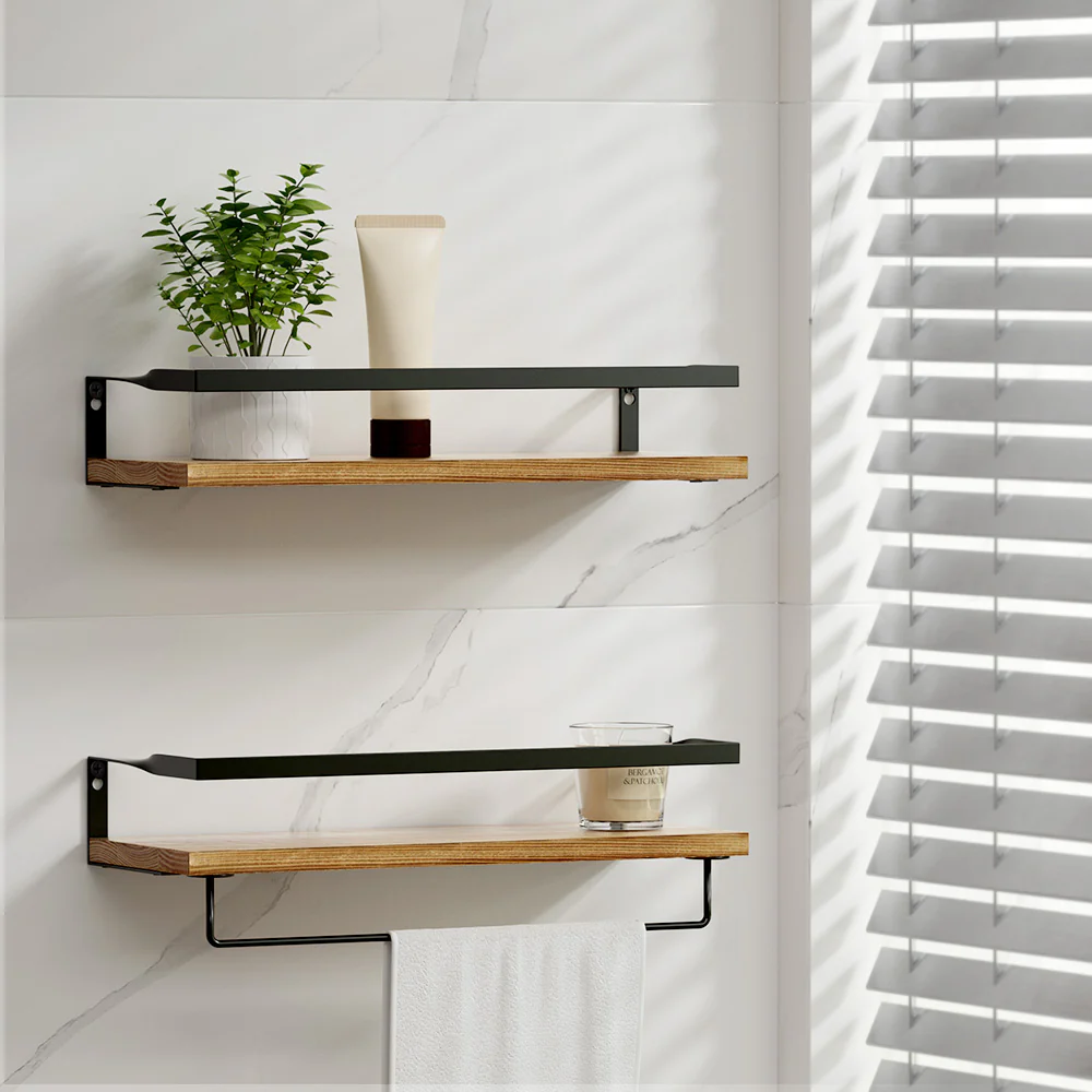 Artiss Floating Wall Shelf Set of 2 - Nurns