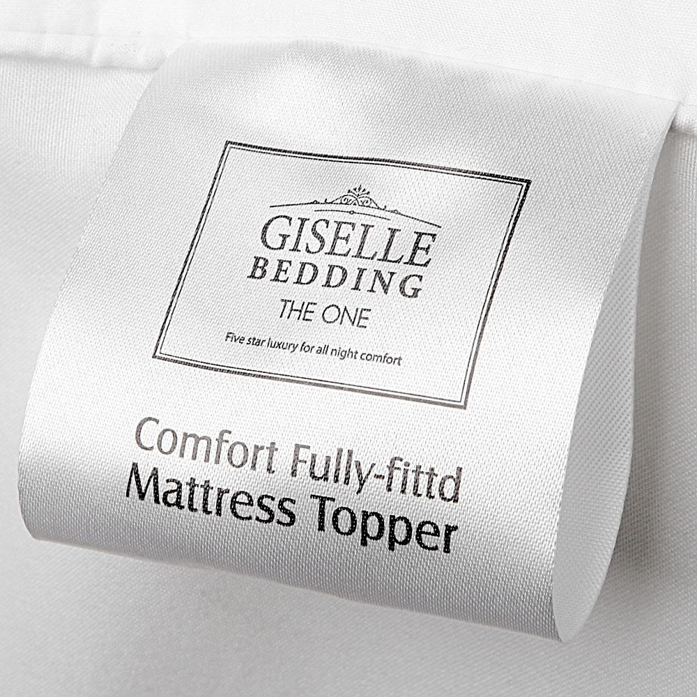 Single Giselle Bedding Mattress Topper Pillowtop Bamboo - Nurns