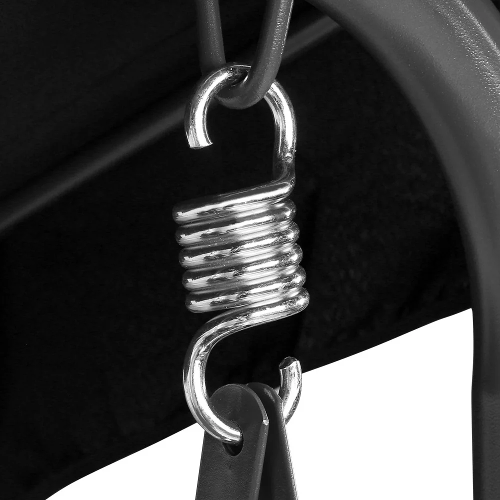 Lumin Outdoor Swing Chair Garden Chair Bench Furniture Canopy 3 Seater - Black - Nurns