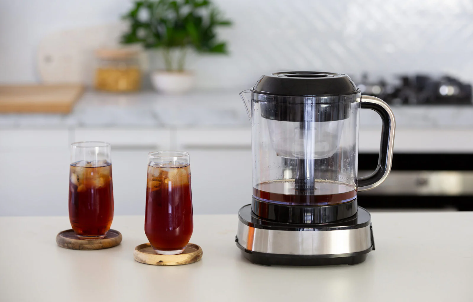 Digital Cold Brew Coffee Maker with 4 Coffee Flavours, 1.05L Capacity - Nurns