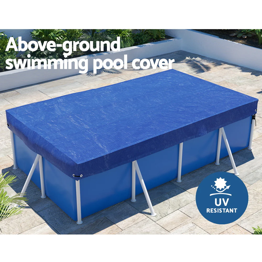 Pool Cover 3x2m Above-ground Swimming Pool Blanket Blue - Nurns