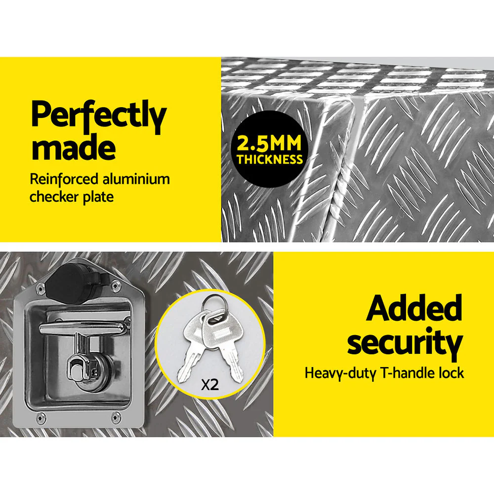 Aluminium Toolbox Generator Tool Box Drawers Truck Canopy Trailer Locks - Nurns