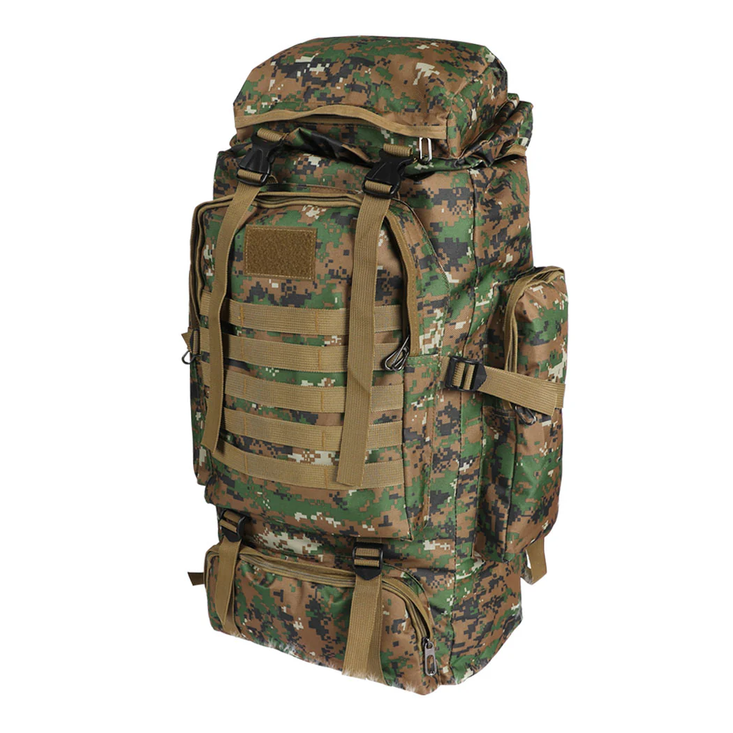 80L Military Tactical Backpack Rucksack Hiking Camping Outdoor Trekking Army Bag - Nurns