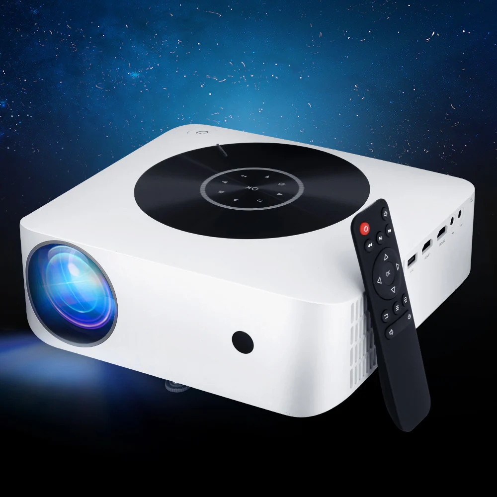 Wifi Bluetooth Video Projector Touch Screen 1080P Portable Home Cinema - Nurns
