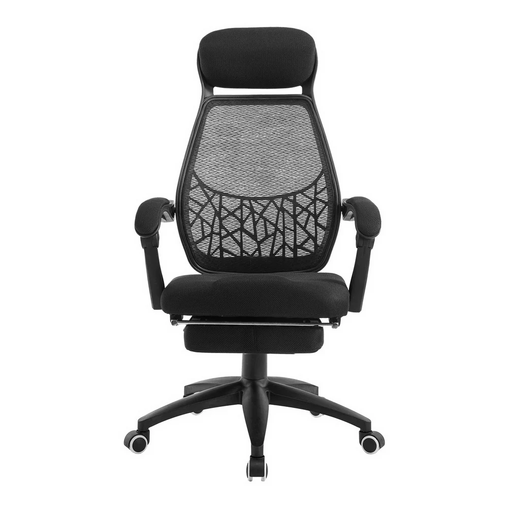 Artiss Mesh Office Chair Recliner Black - Nurns