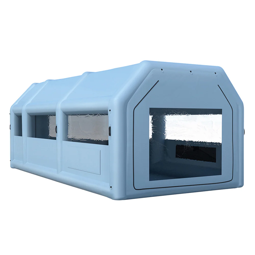 Inflatable Spray Booth 8.5x4.8M Car Paint Tent Filter System 2 Blowers - Nurns