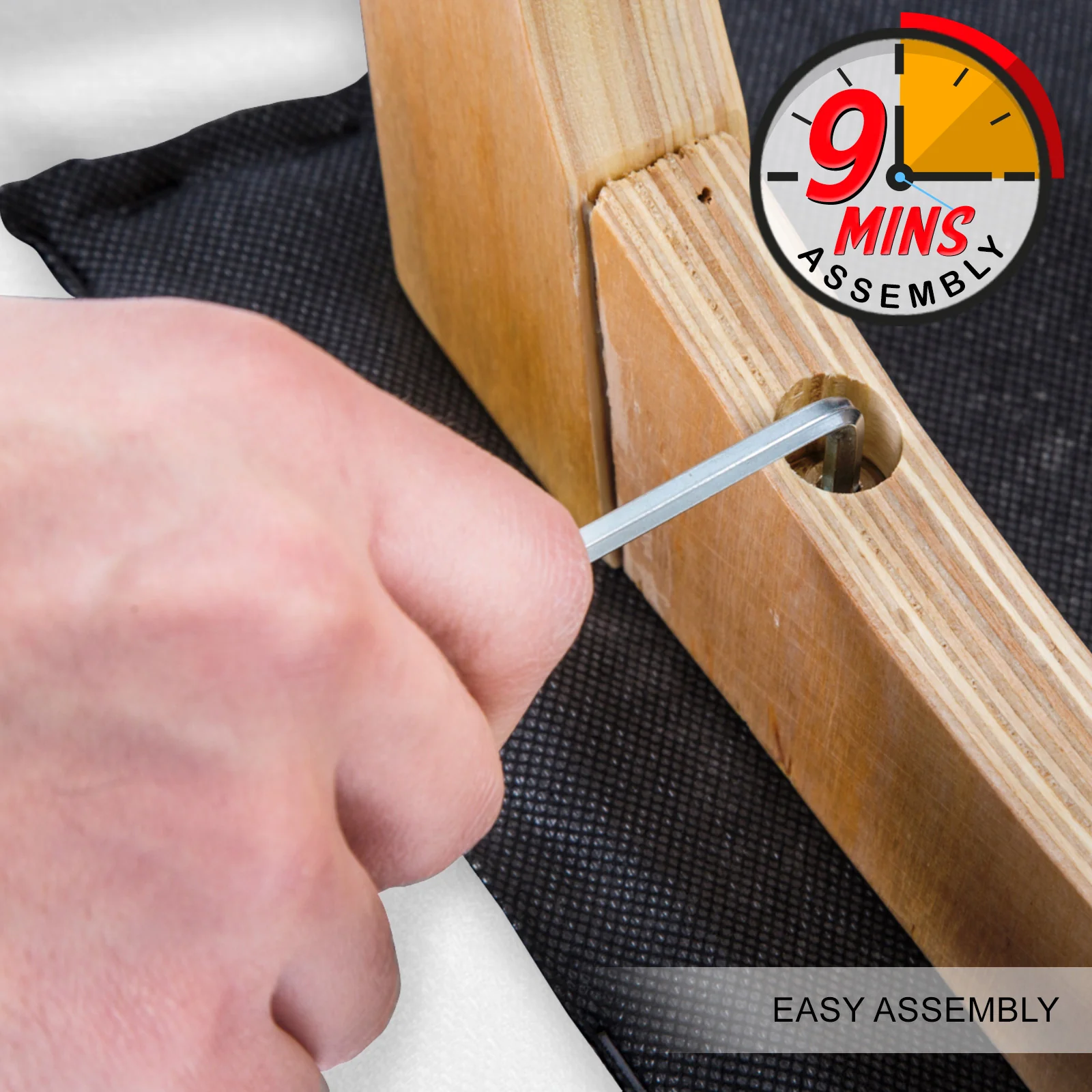 Set of 4 Cardiff Wooden Bar Stool Dining Chair Leather - White - Nurns