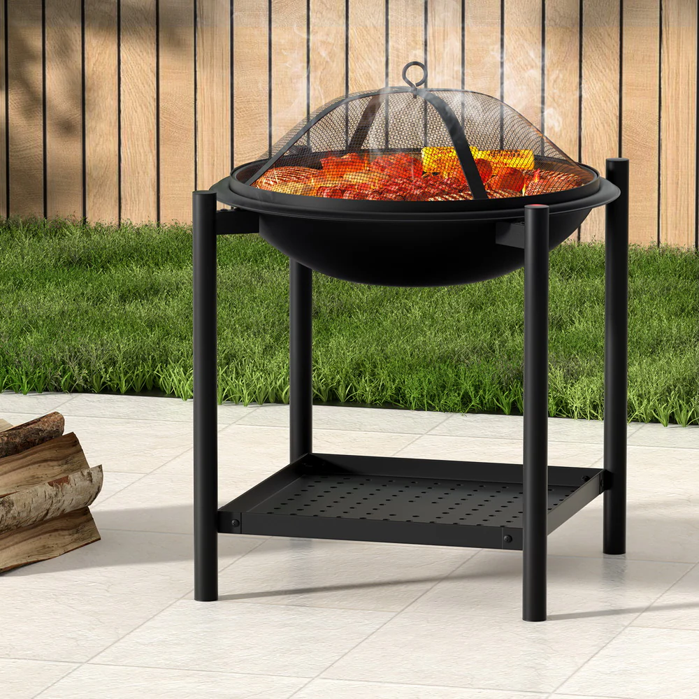 Fire Pit BBQ Grill 2-in-1 Outdoor - Nurns