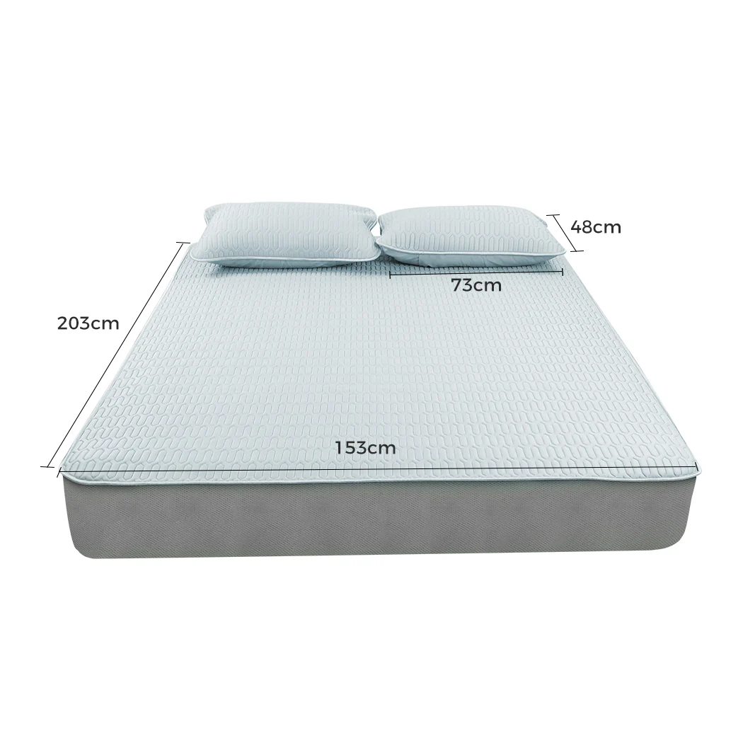 Queen Dreamz Latex Cooling Bed Sheet Set Fitted 3pcs - Nurns