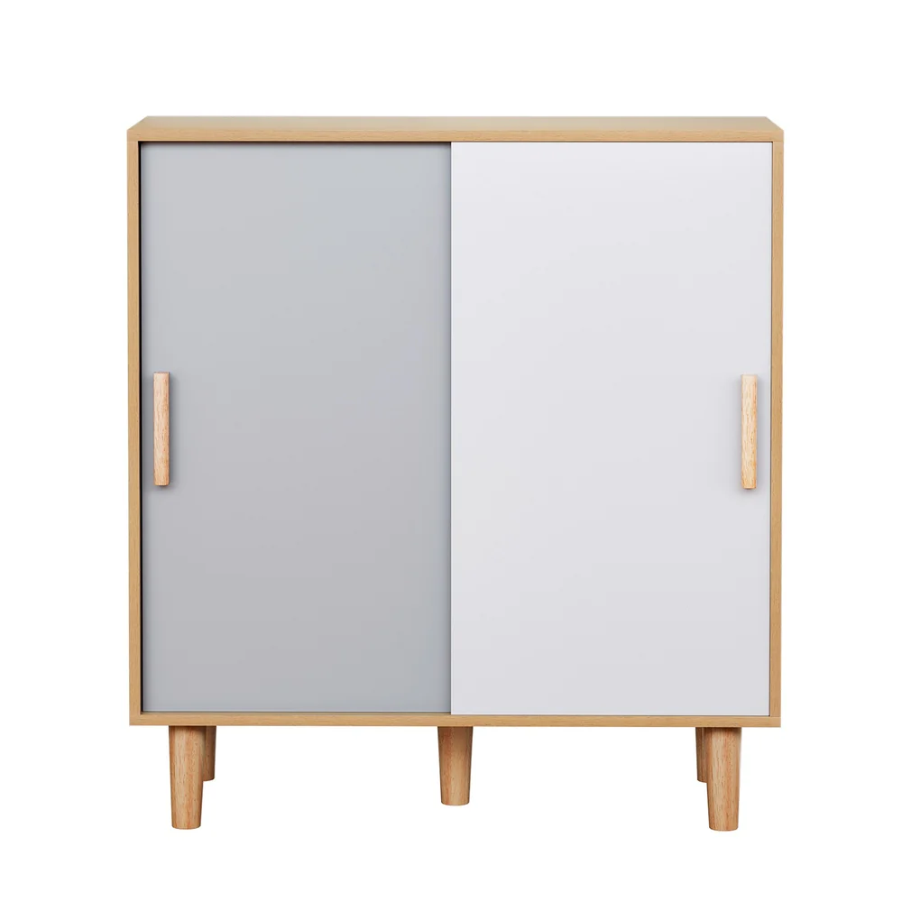 Artiss Shoe Cabinet 30 Pairs Sliding Doors - Nurns