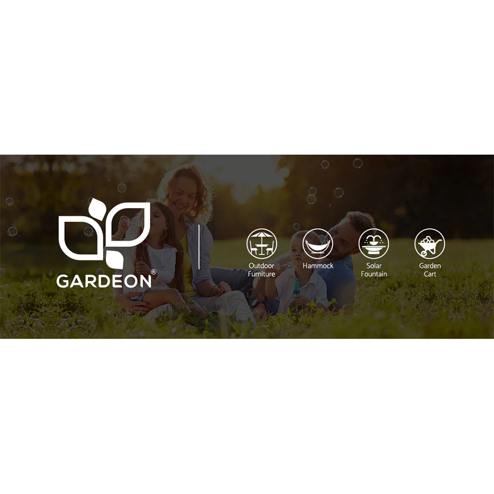 Hammock Chair with Steel Stand Macrame Outdoor Swinging - Grey - Nurns