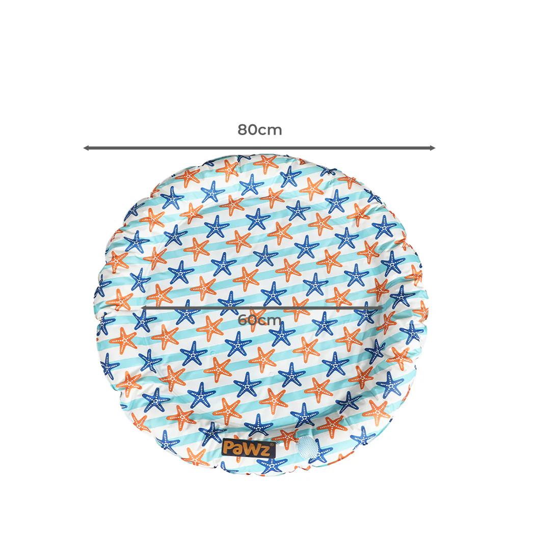 LARGE Dog Beds Pet Cool Gel Mat Bolster - Multicolour - Nurns