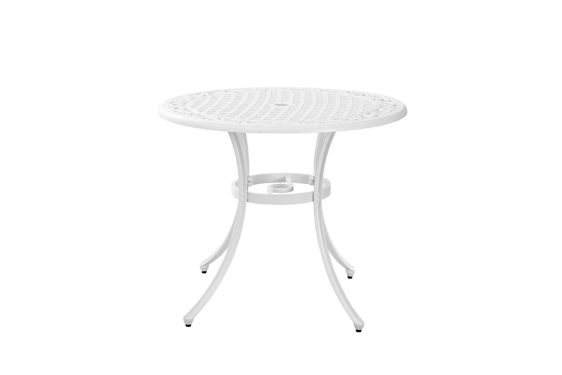Nathan Aluminium 90cm Table - White - Nurns