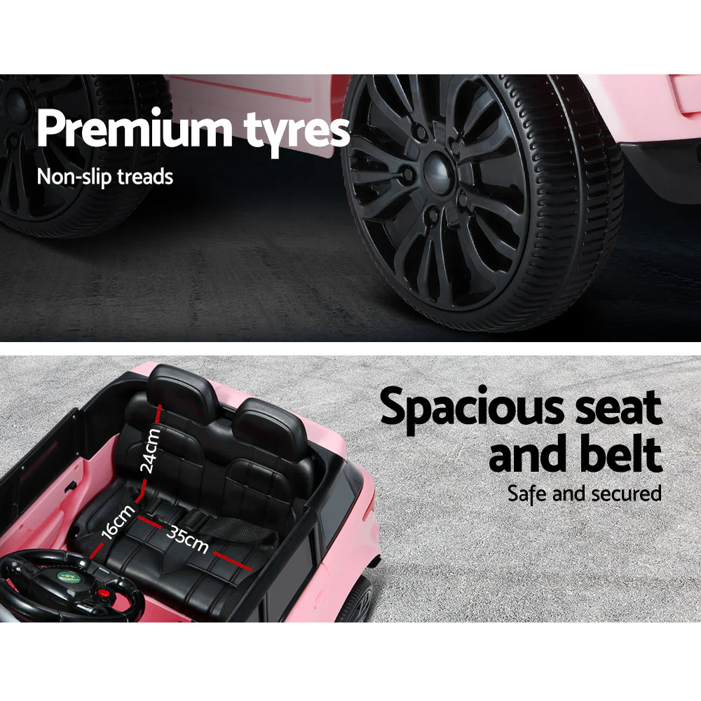 Ride On Car Kids Electric Ride On Cars SUV Remote 12V - Pink - Nurns
