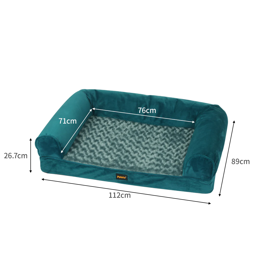 XLarge Dog Beds Pet Sofa Bedding Soft Warm - Blue - Nurns