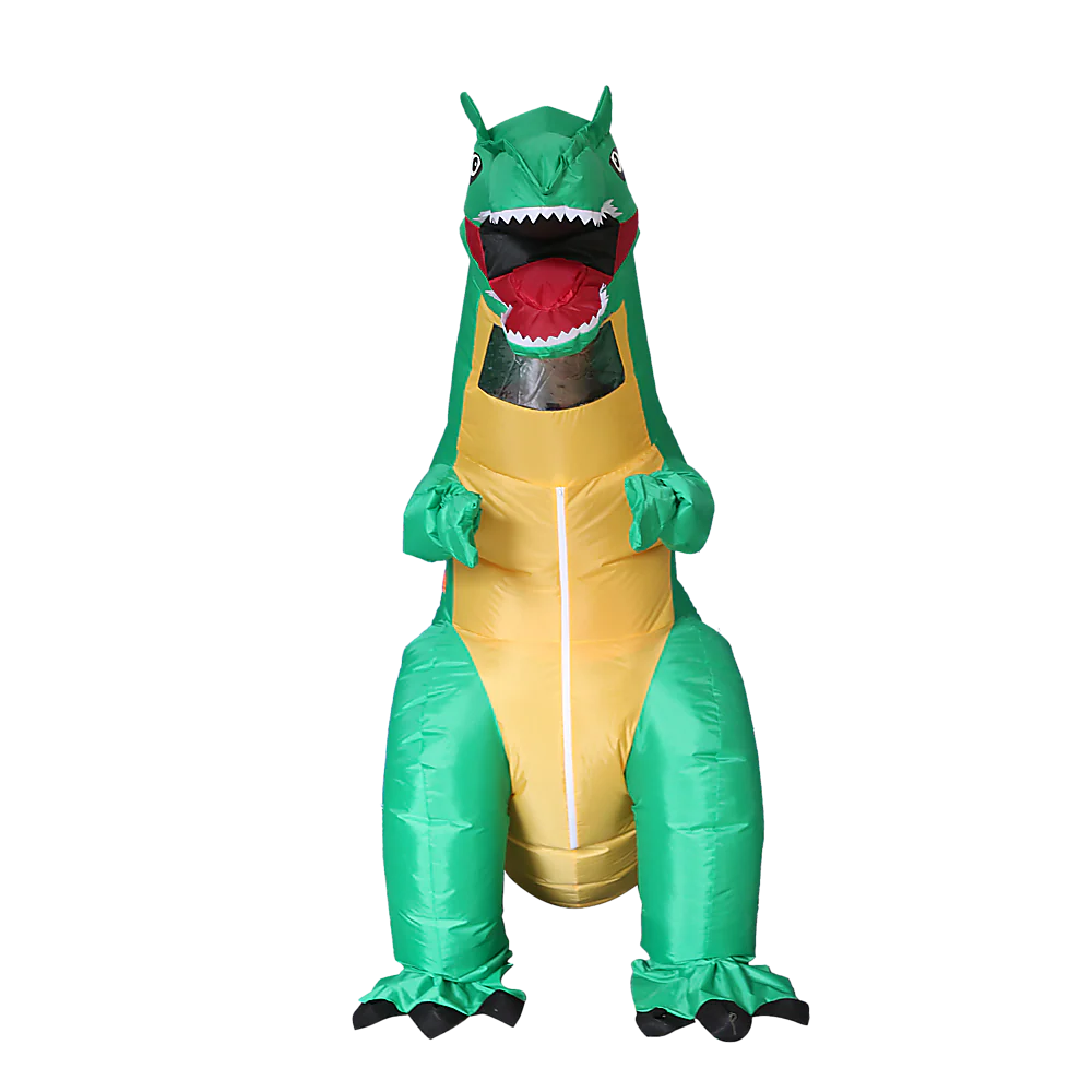 Dinosaur T-Rex Fancy Dress Fan Inflatable Costume Tyrannosaurus Suit - Nurns