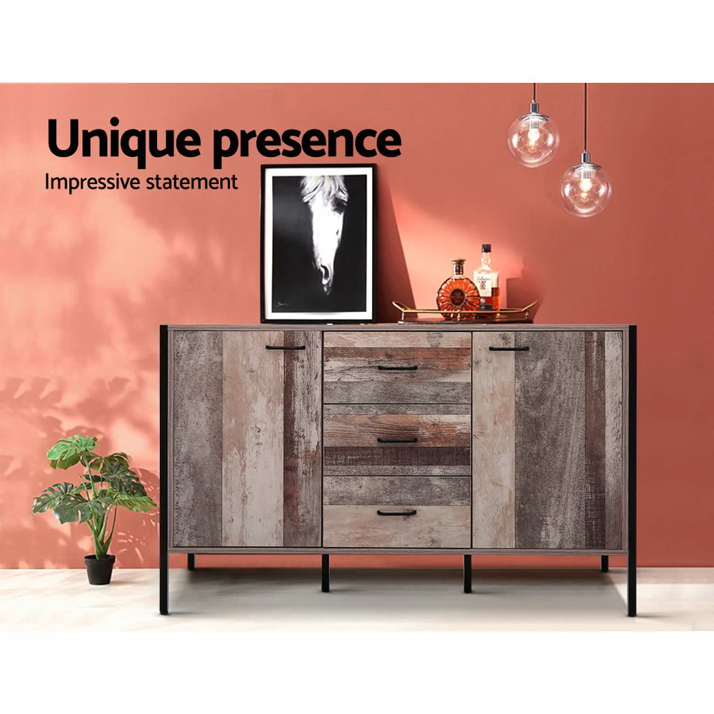Stellan Wooden Buffet Sideboard - Wood - Nurns