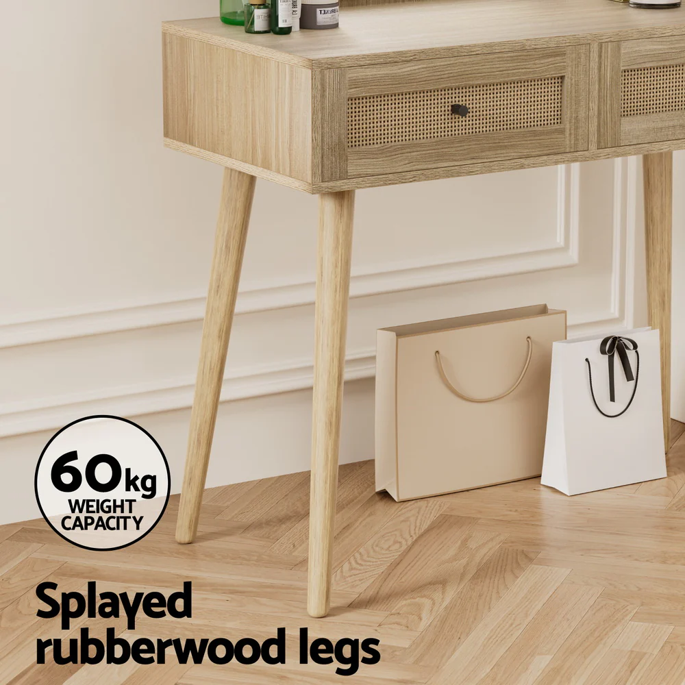 Dressing Table Set - Rattan - Nurns