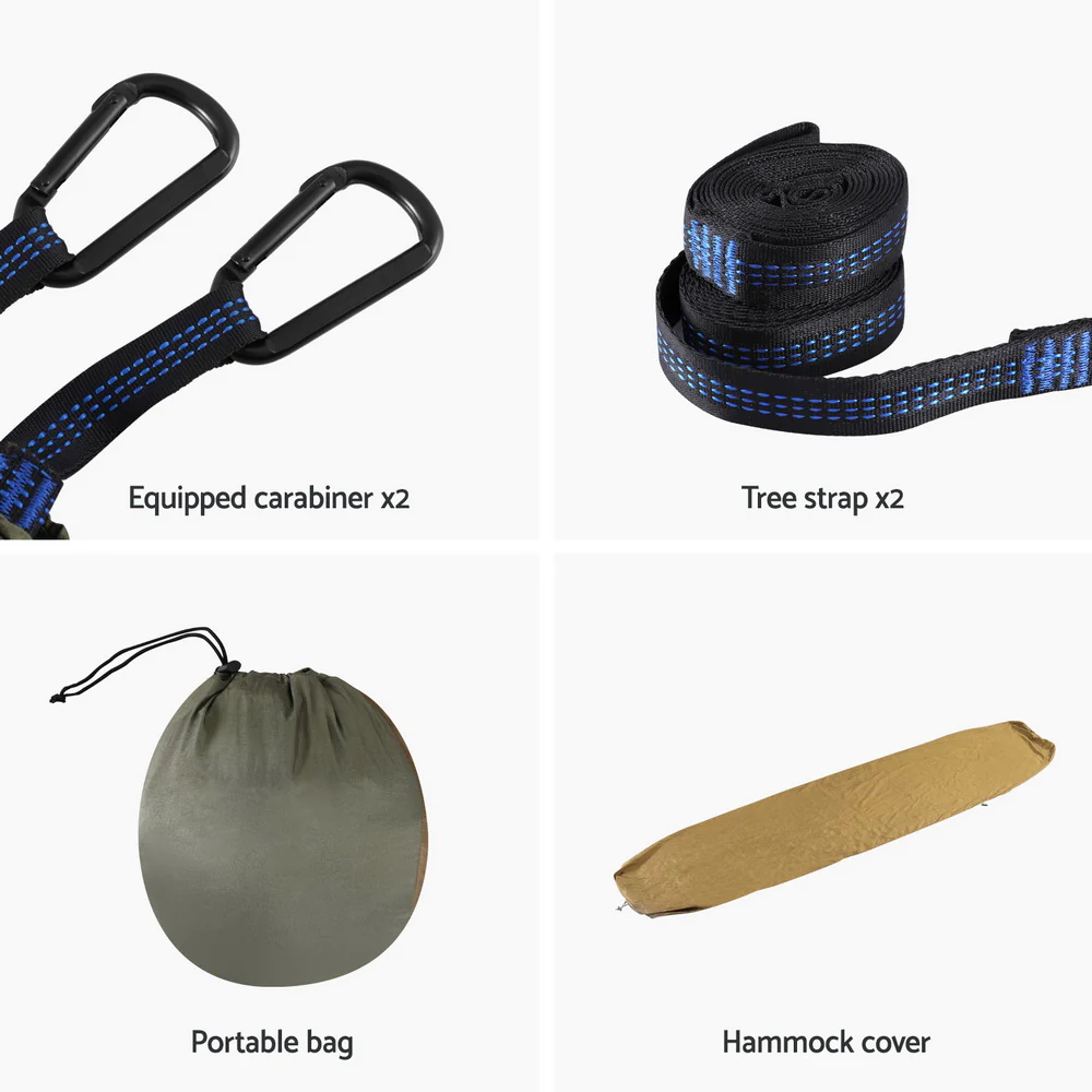 Hammock Chair Metal Stand Outdoor Furniture - Grey - Nurns