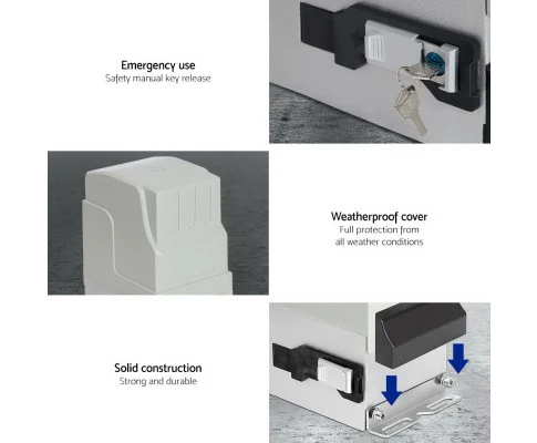 Electric Sliding Gate Opener 1800KG With Keypad Remote 4M Rail - Nurns