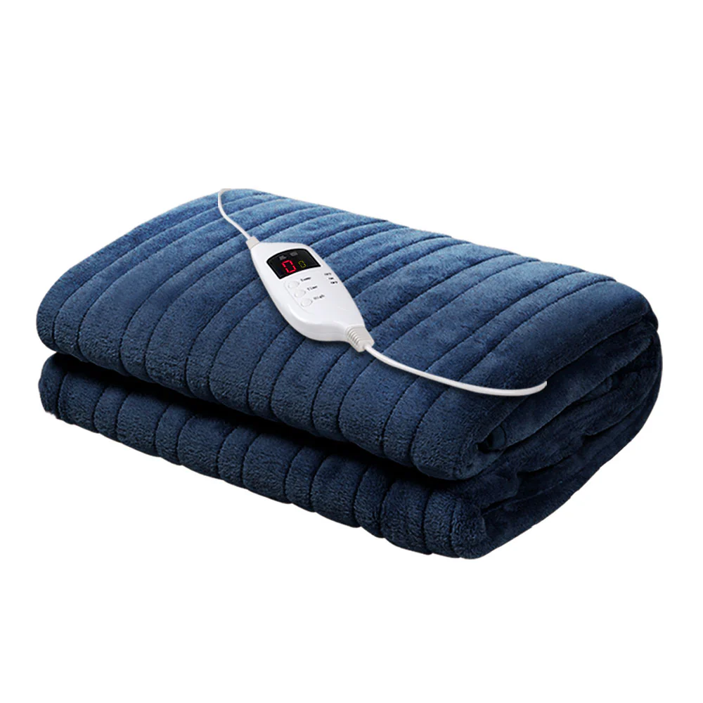 Watson Electric Throw Soft Blanket - Navy - Nurns
