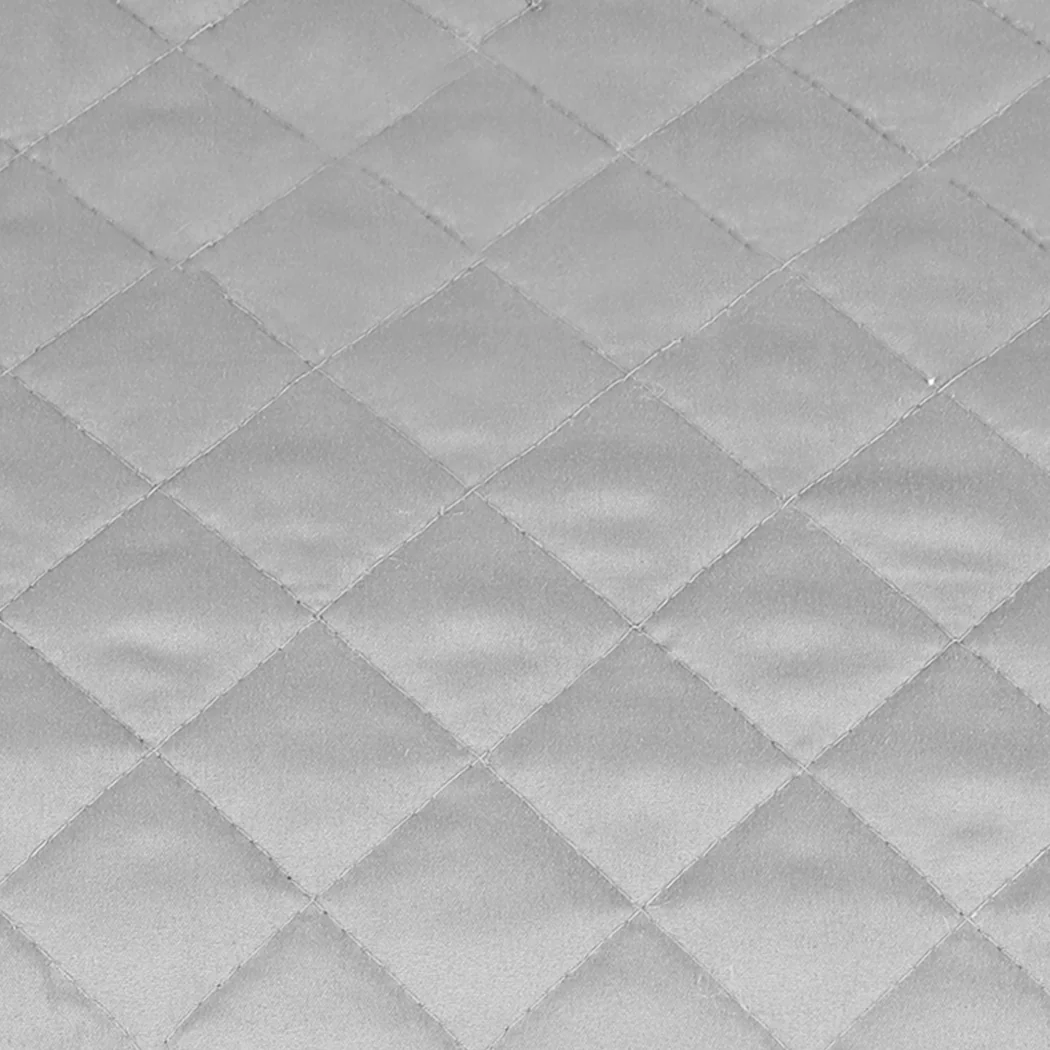 King Dreamz Bedspread Coverlet Set Quilted Grey - Nurns