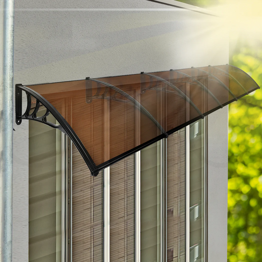 Mountview Window Door Awning Outdoor 1M x 6M Brown 1x6M - Nurns
