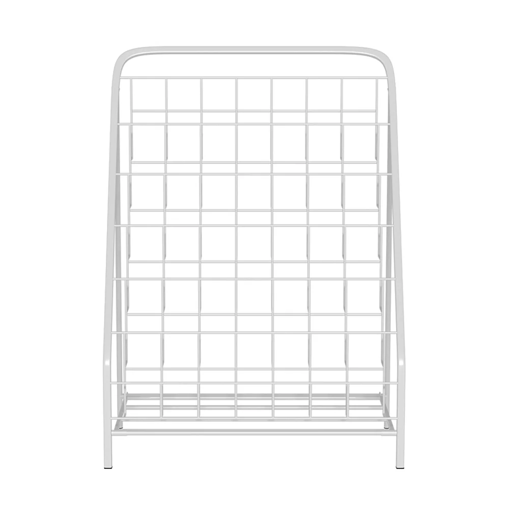 6 Tiers Kids Bookshelf Magazine Rack Children Bookcase Organiser Foldable - Nurns