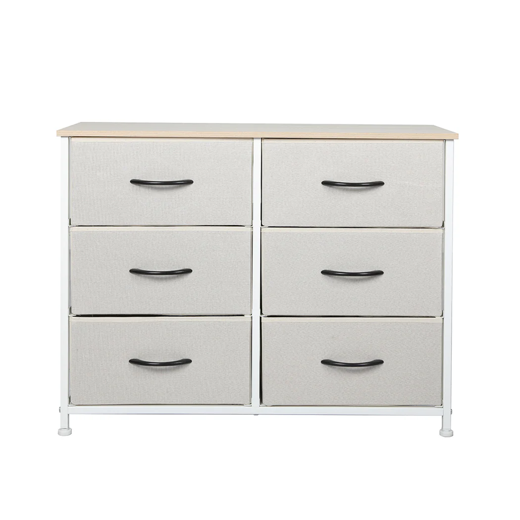 Levede Storage Cabinet Tower Chest Beige - Nurns