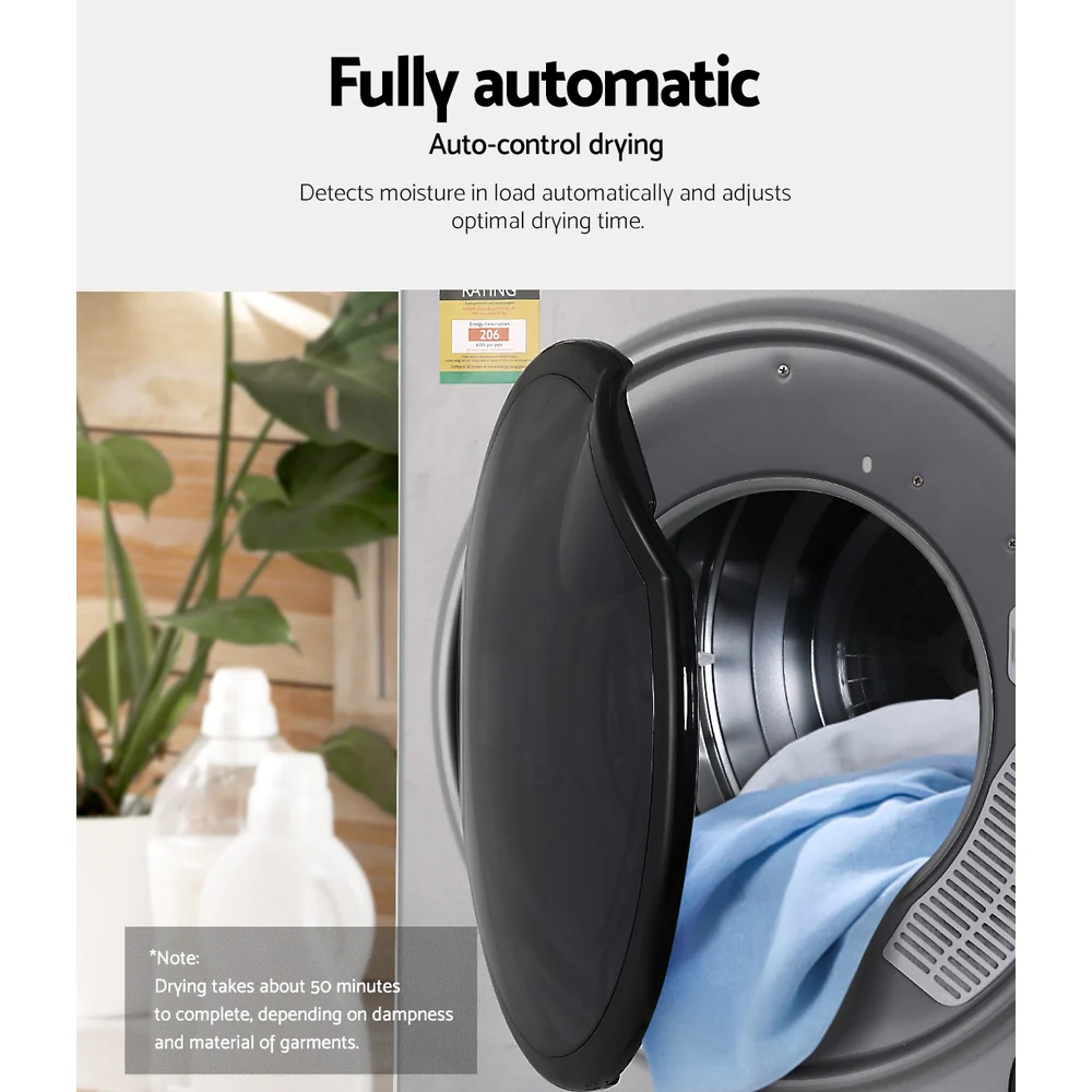 Tumble Dryer 5kg Fully Auto Silver - Nurns