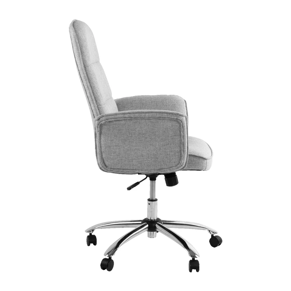Artiss Fabric Office Chair Computer Chairs Grey - Nurns