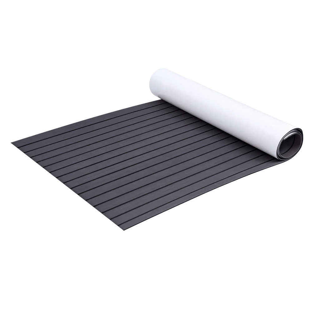 Foam Boat Flooring Mat Decking Sheet 240x90x0.6cm Dark Grey Decor - Nurns