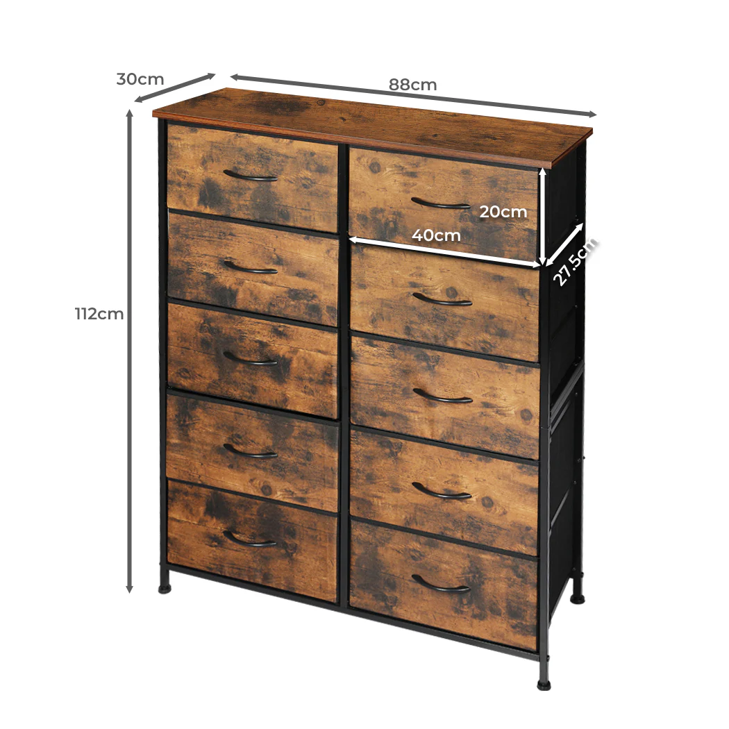Levede Storage Cabinet Tower Chest King Single - Nurns