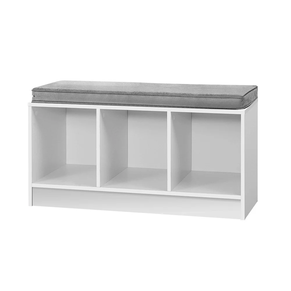 Artiss Shoe Rack Cabinet Bench White Zia - Nurns