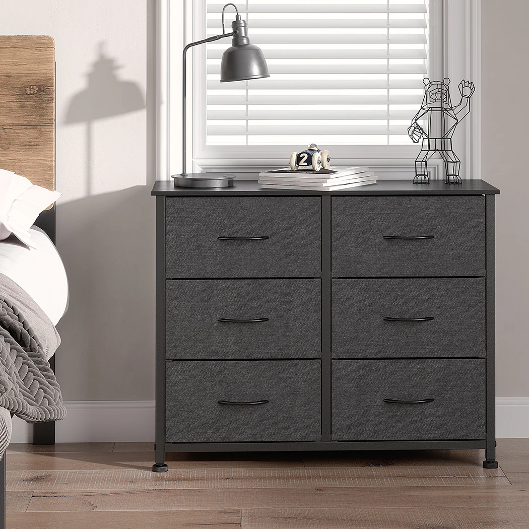 Levede Storage Cabinet Tower Chest Dark Grey - Nurns