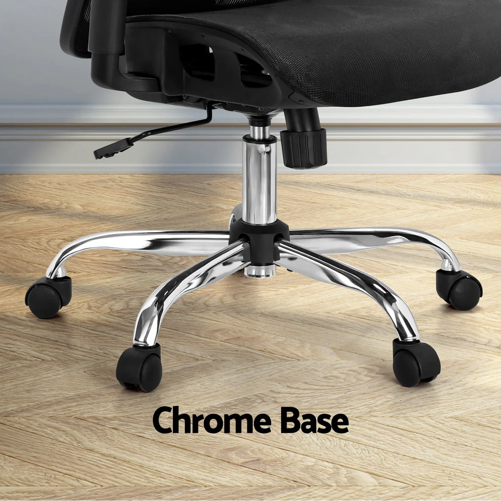 Artiss Ergonomic Office Chair Recline Black - Nurns