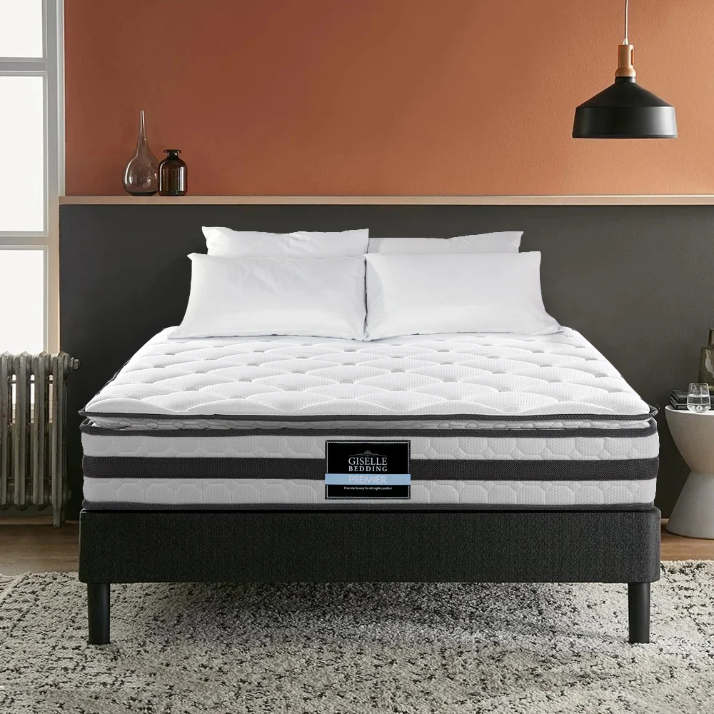 Rio 21cm Thick Pillow Top Spring Mattress - King - Nurns